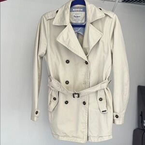 Classic Pepe Jeans Double-Breasted Women's Trench Jacket